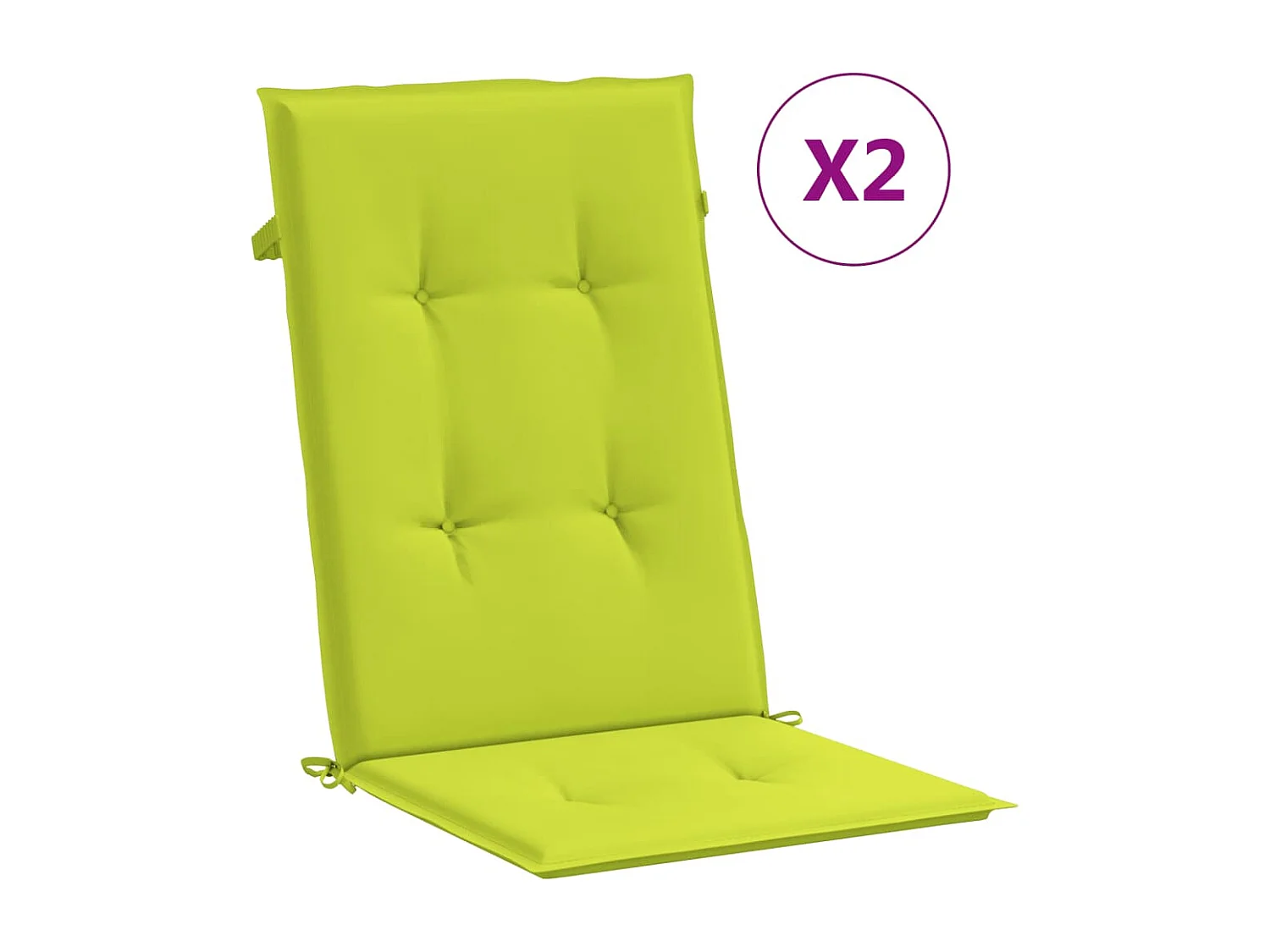 Gartenstühle mit Kissen 2 Stk. Massivholz Teak