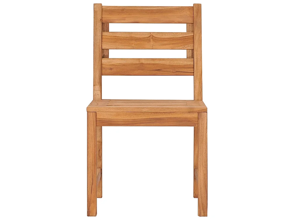 Tuinstoelen 8 st massief teakhout