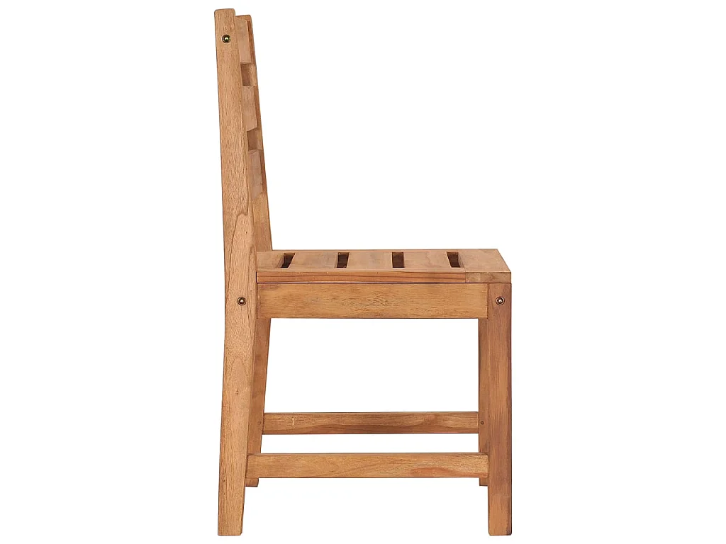 Tuinstoelen 8 st massief teakhout