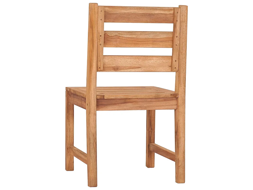 Tuinstoelen 8 st massief teakhout
