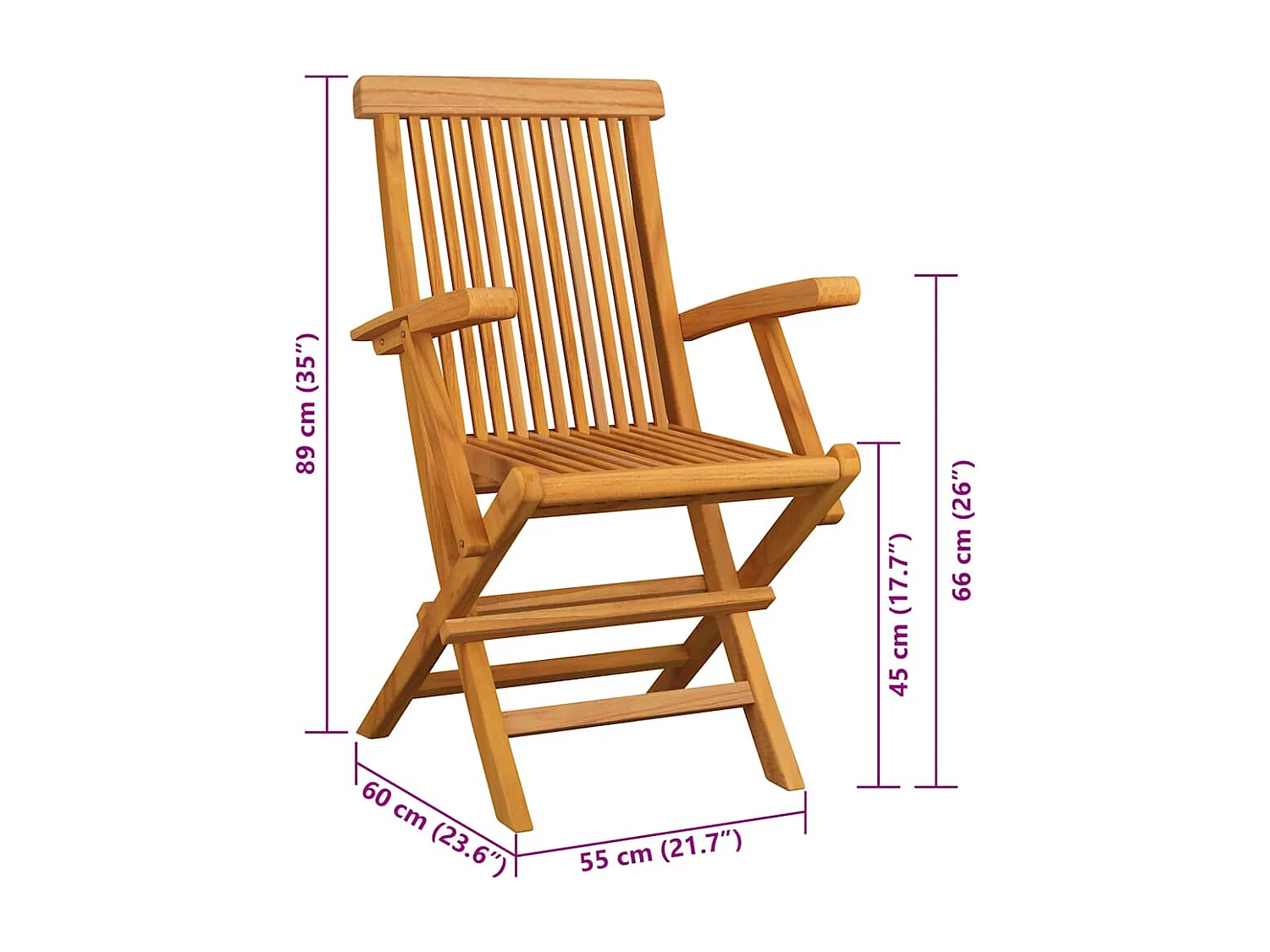Cadeiras de jardim c/ almofadões vermelhos 3 pcs teca maciça