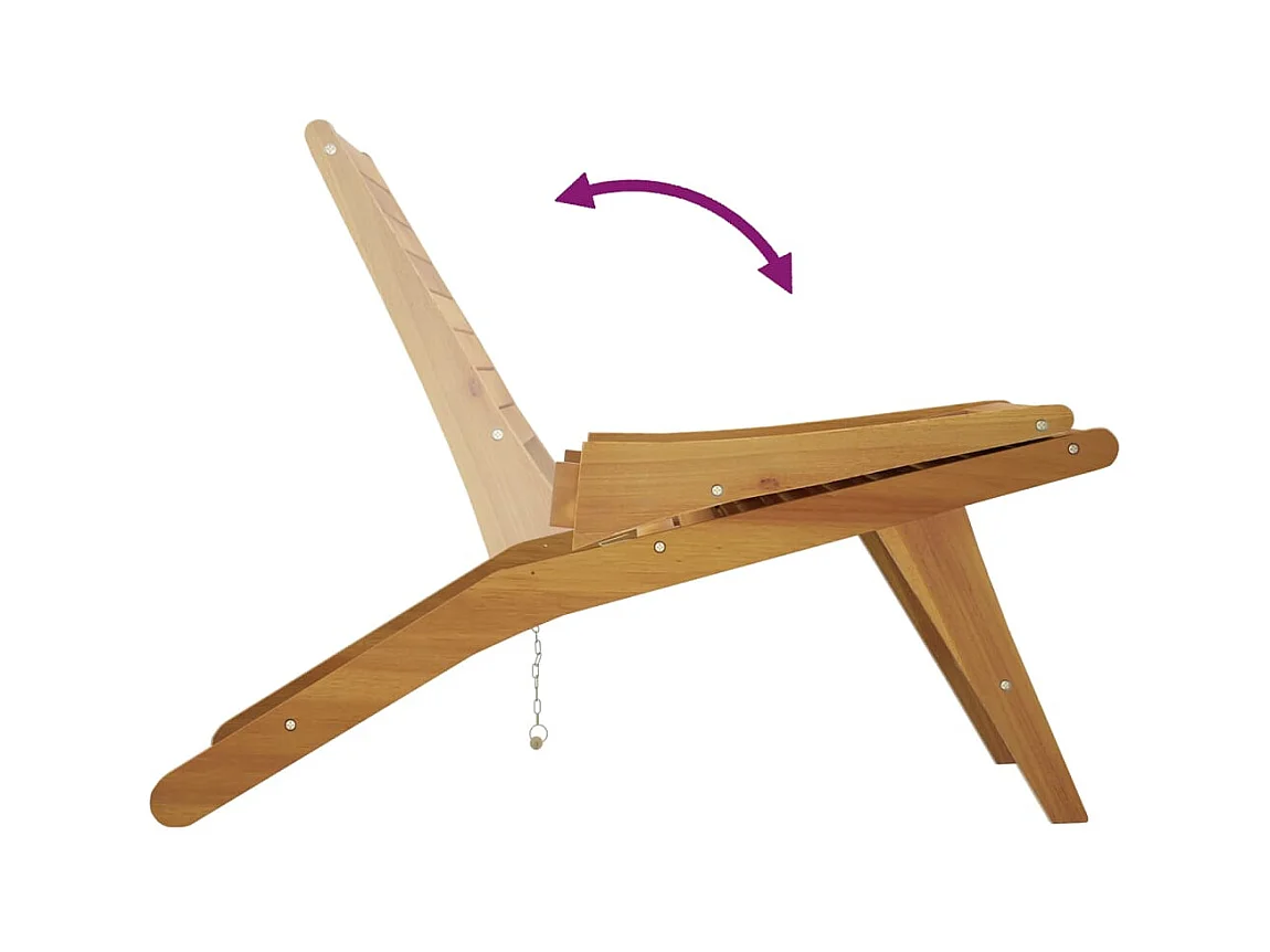 Chaise de jardin Bois de teck solide