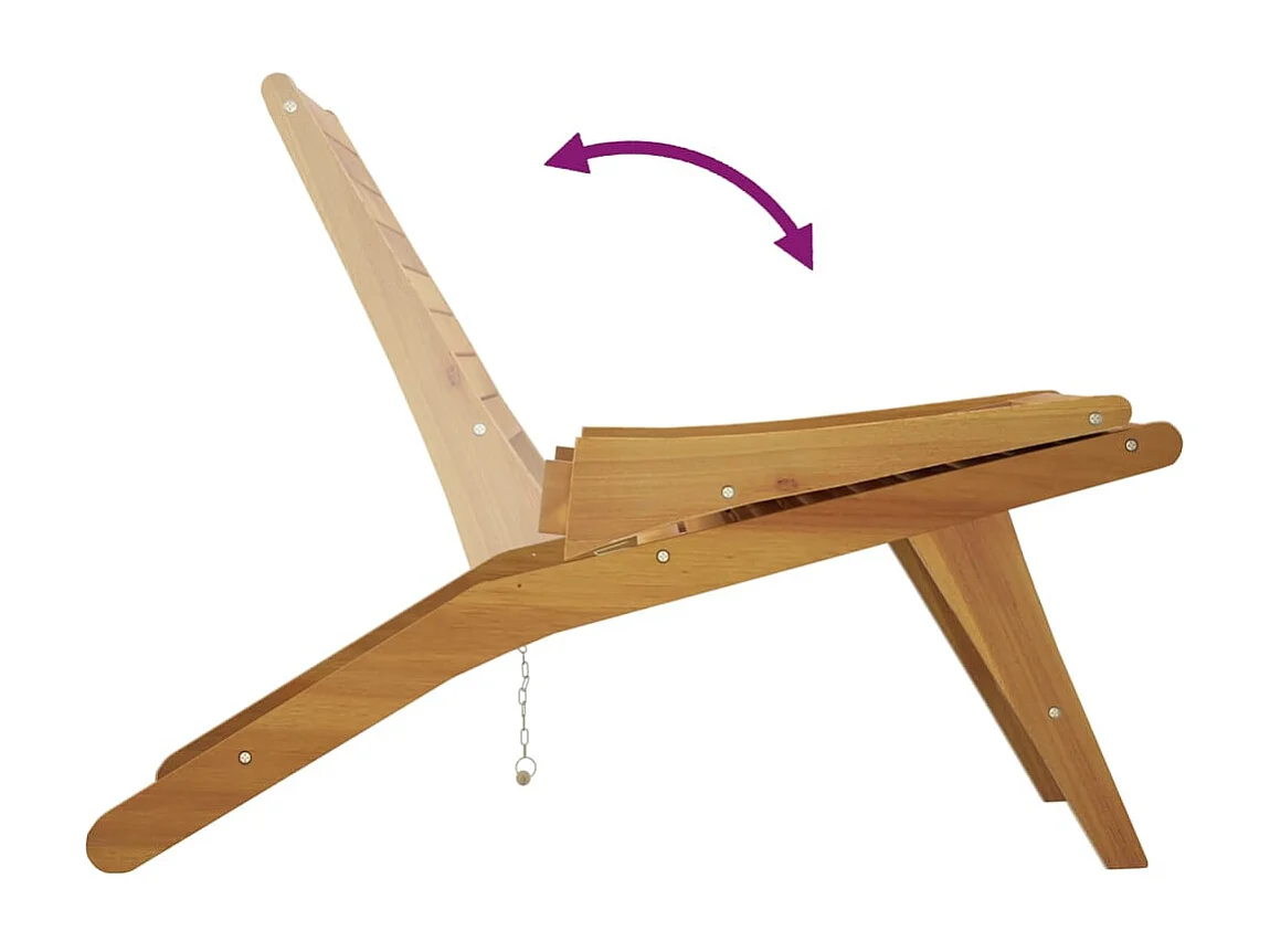 Chaise de jardin Bois de teck solide