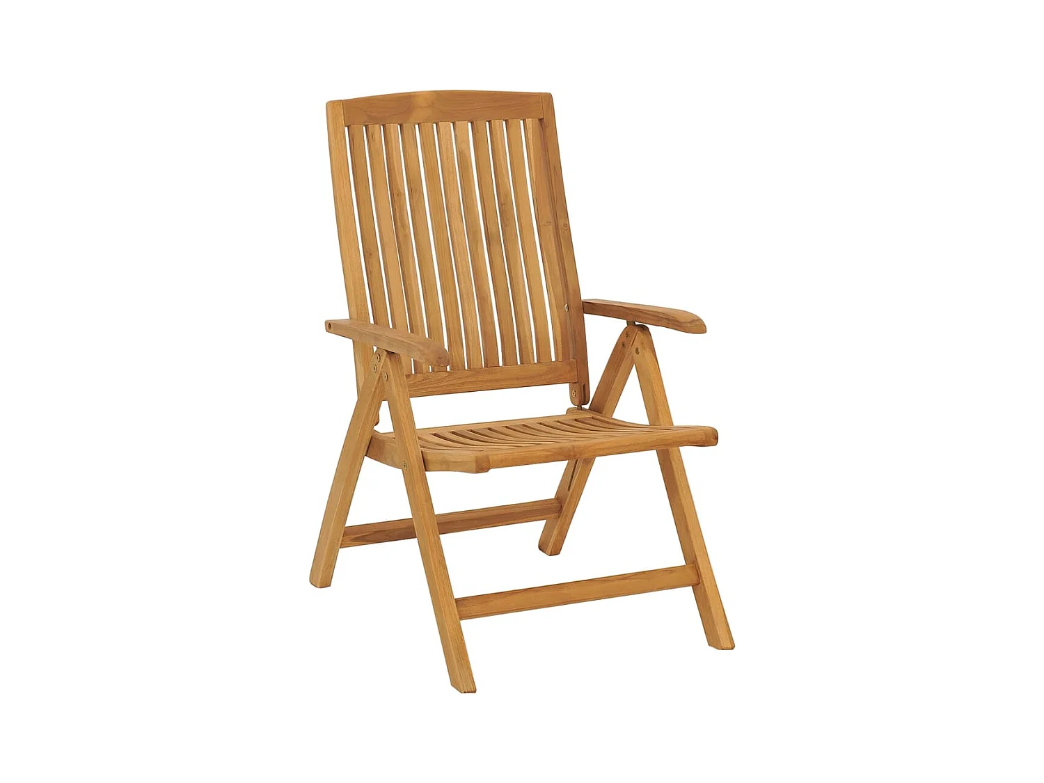 Sedie da Giardino Reclinabili con Cuscini 6 pz in Legno di Teak