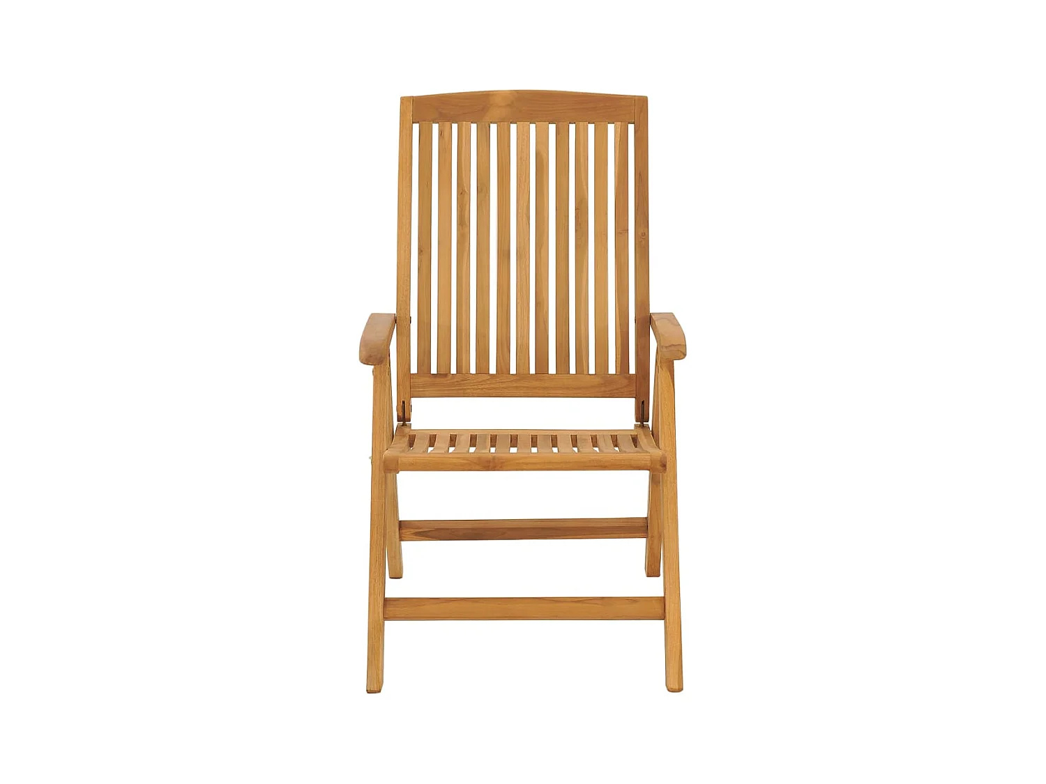 Sedie da Giardino Reclinabili con Cuscini 6 pz in Legno di Teak