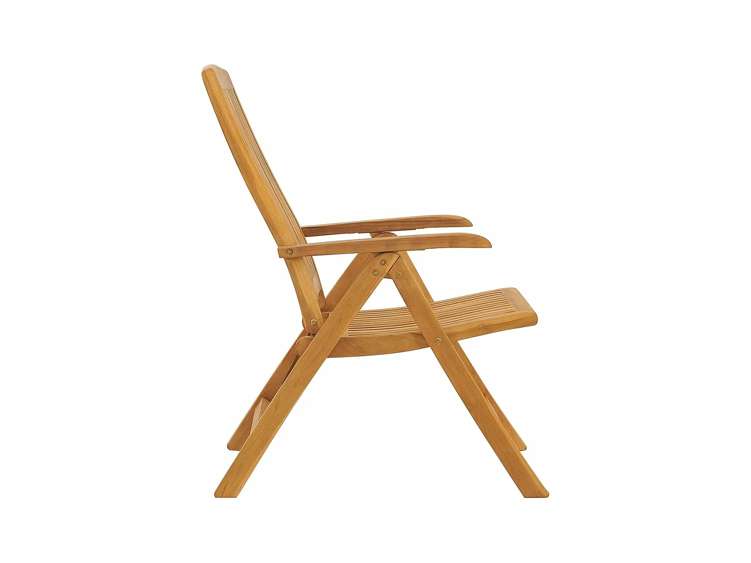 Sedie da Giardino Reclinabili con Cuscini 6 pz in Legno di Teak