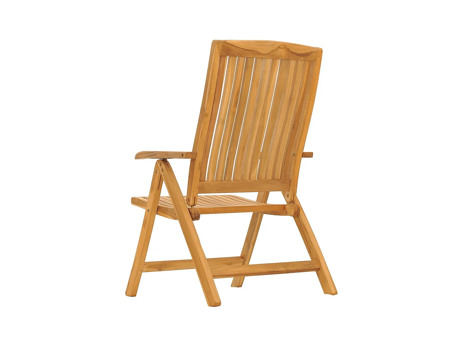 Sedie da Giardino Reclinabili con Cuscini 6 pz in Legno di Teak