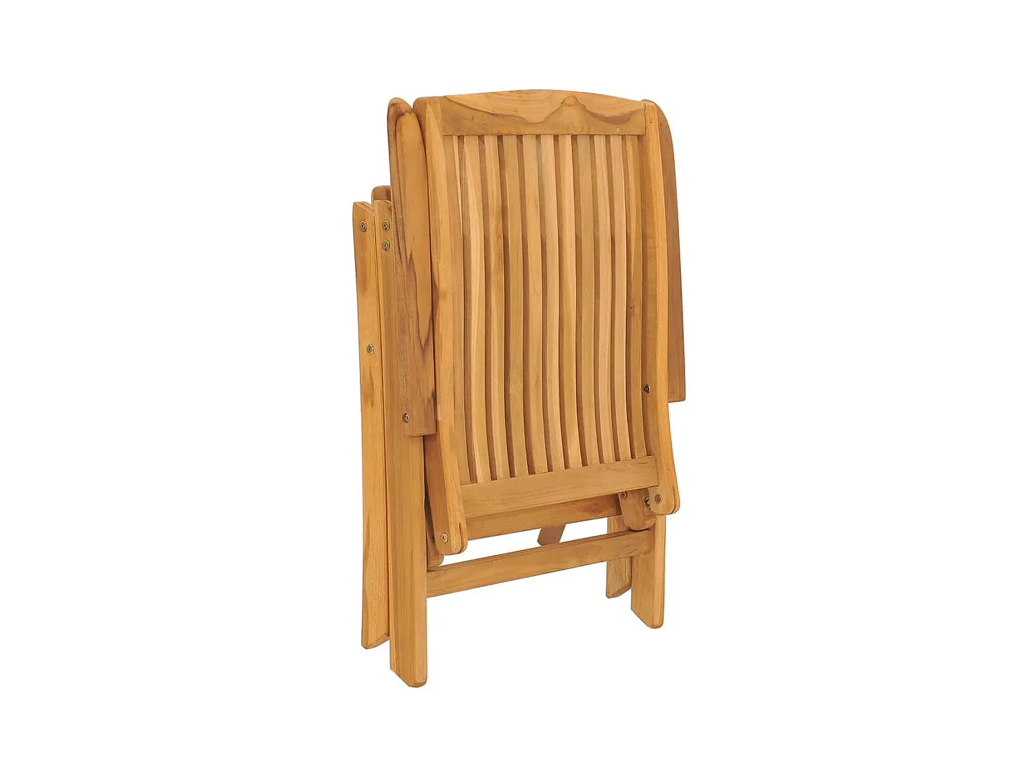 Sedie da Giardino Reclinabili con Cuscini 6 pz in Legno di Teak