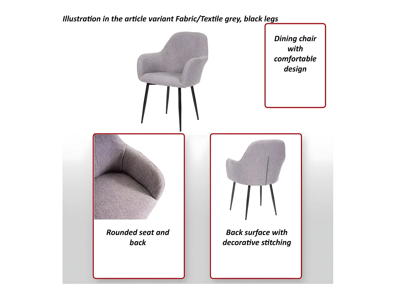 Eetkamerstoel MCW-F18,  fluweel antiek roze, gouden poten