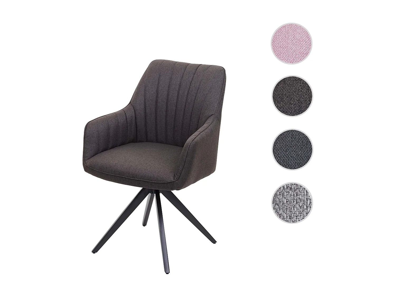 Krzesło do jadalni MCW-H73,  szaro-brązowy