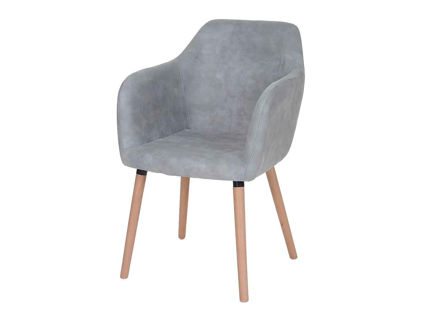 Chaise de salle à manger Vaasa T381,  tissu, vintage gris béton