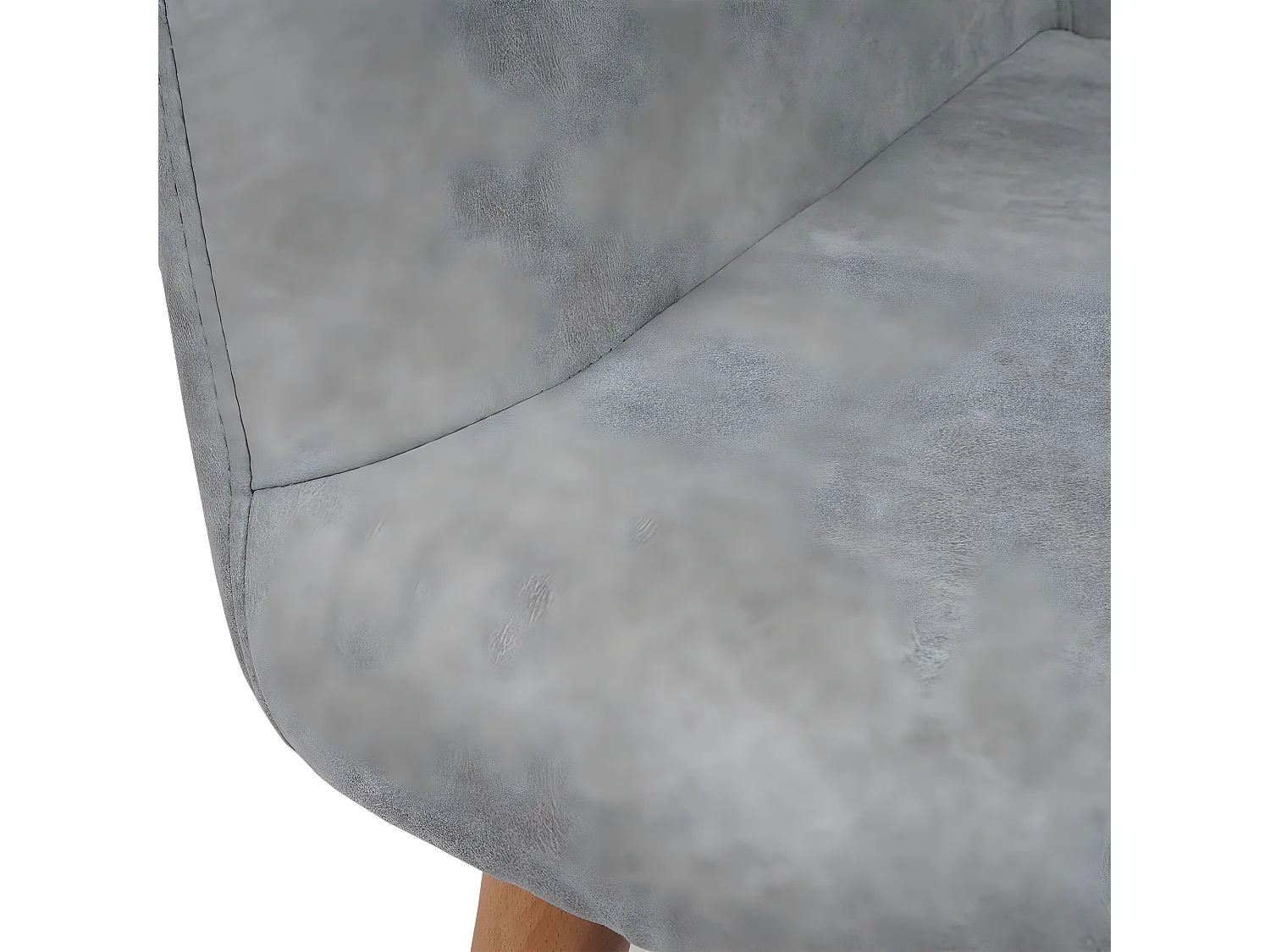 Chaise de salle à manger Vaasa T381,  tissu, vintage gris béton