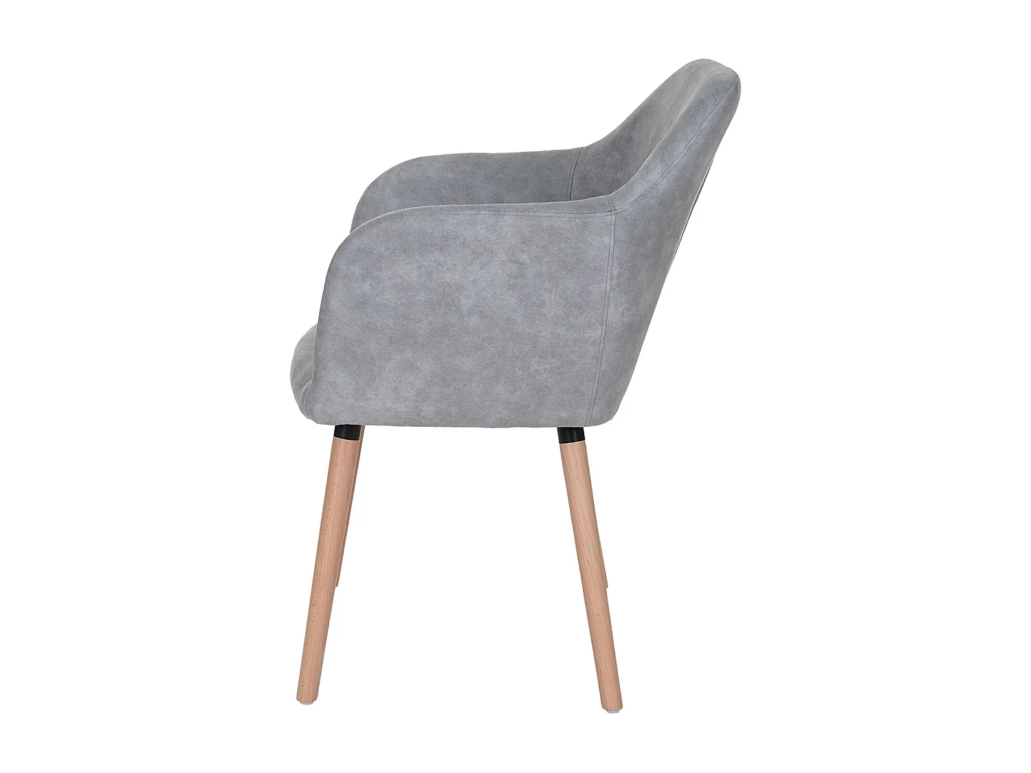 Chaise de salle à manger Vaasa T381,  tissu, vintage gris béton