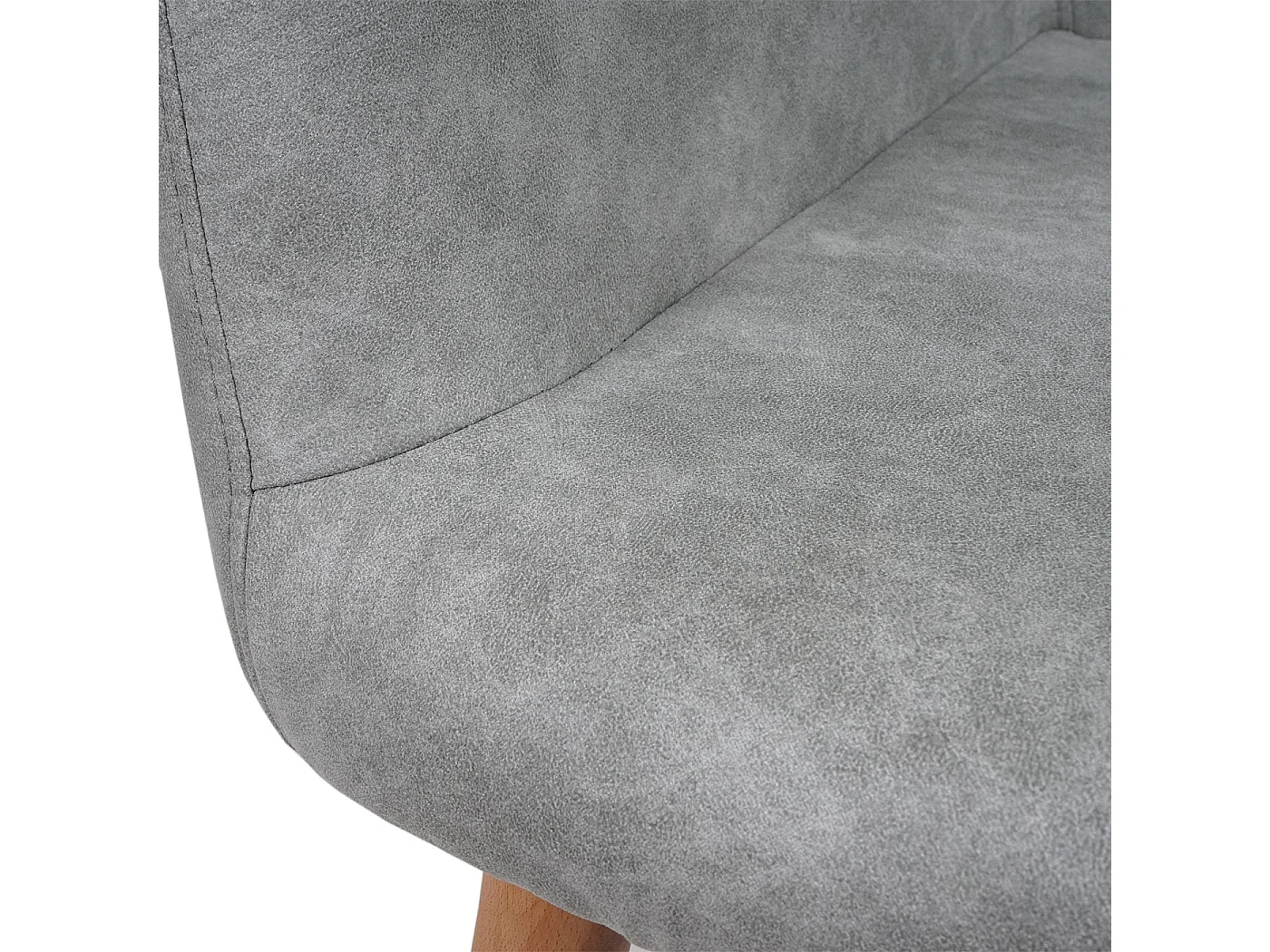 Chaise de salle à manger Vaasa T381,  tissu, vintage gris béton