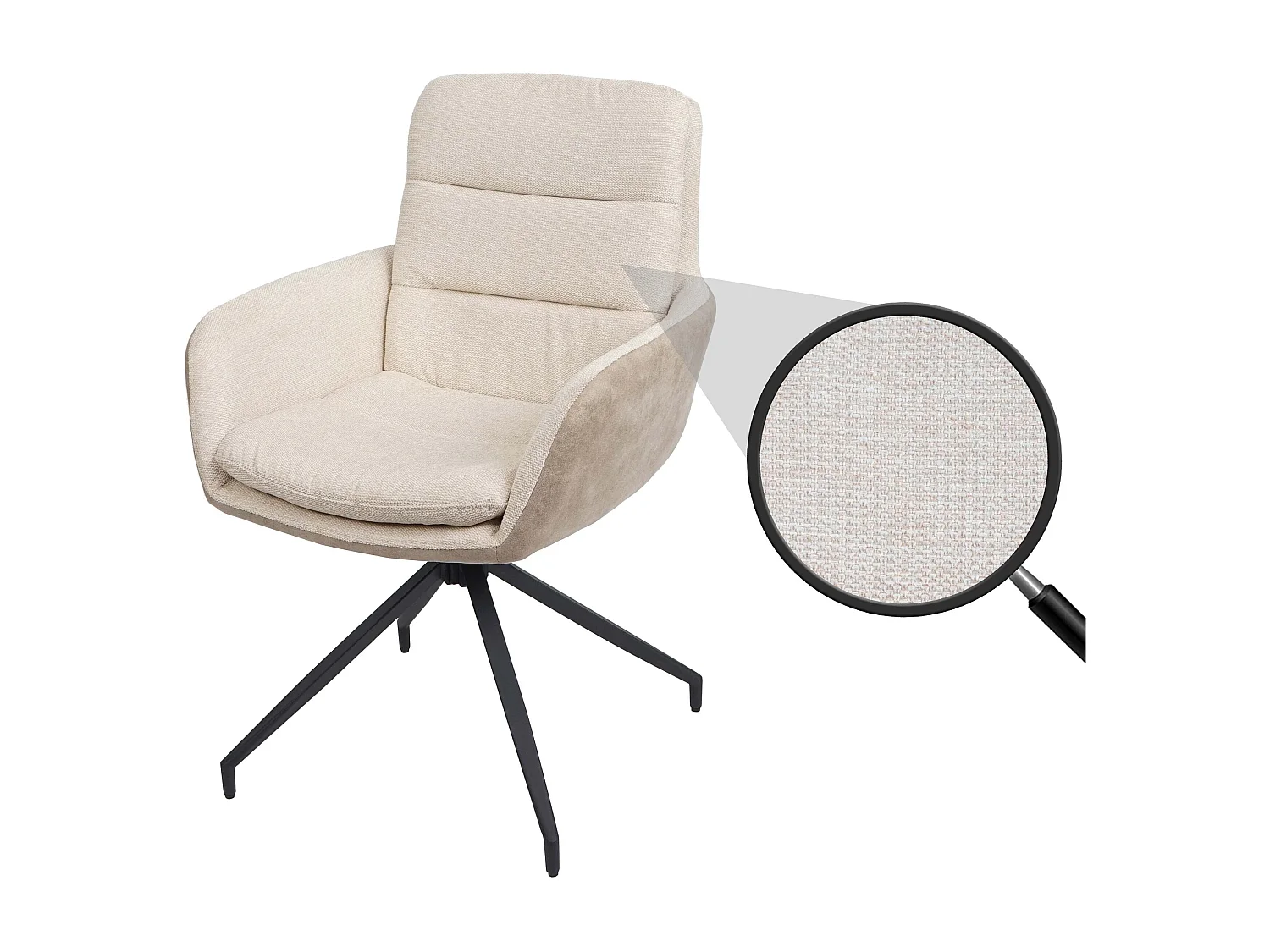 Eetkamerstoel MCW-K32,  crème-beige