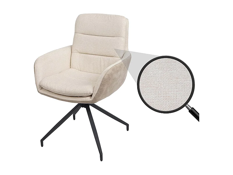 Esszimmerstuhl MCW-K32, Creme-beige