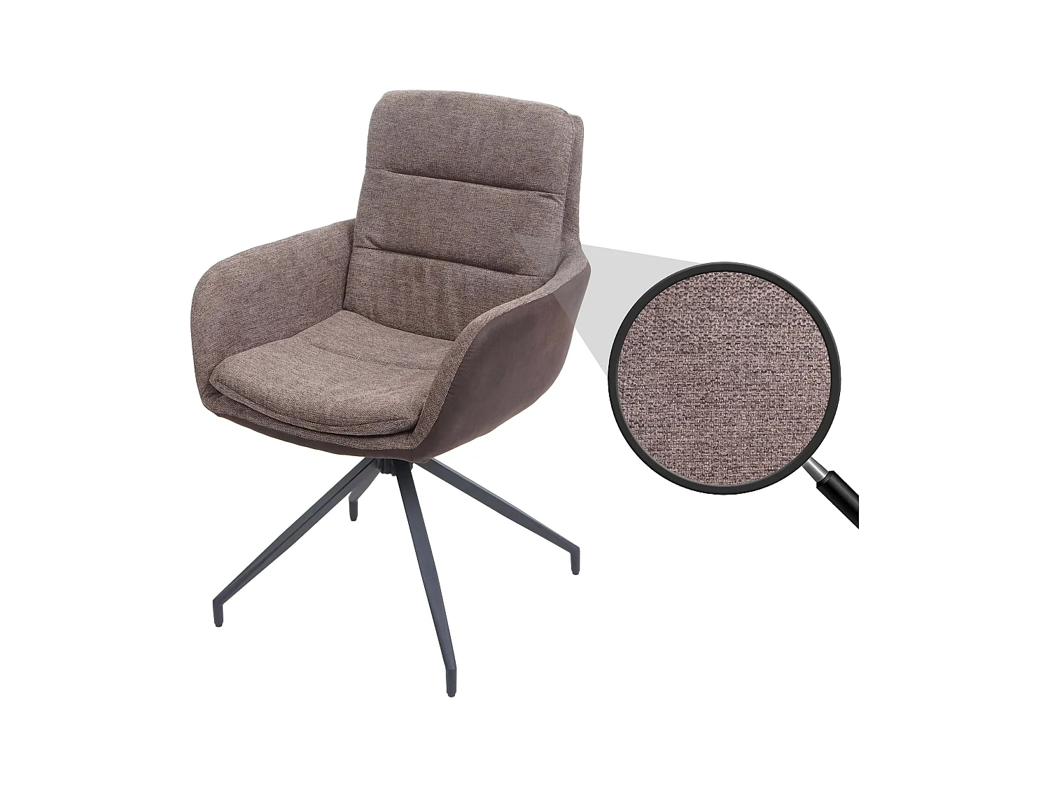 Chaise de salle à manger MCW-K32,  marron - marron foncé
