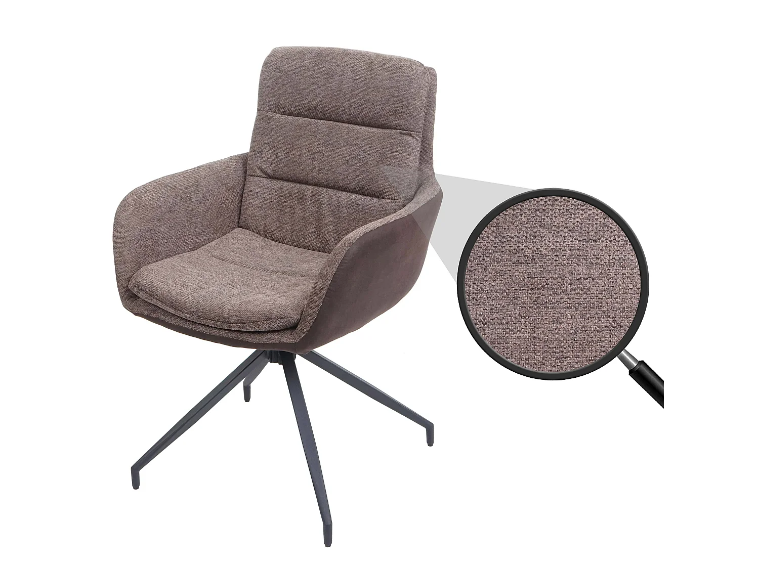 Cadeira de jantar MCW-K32,  castanho-escuro