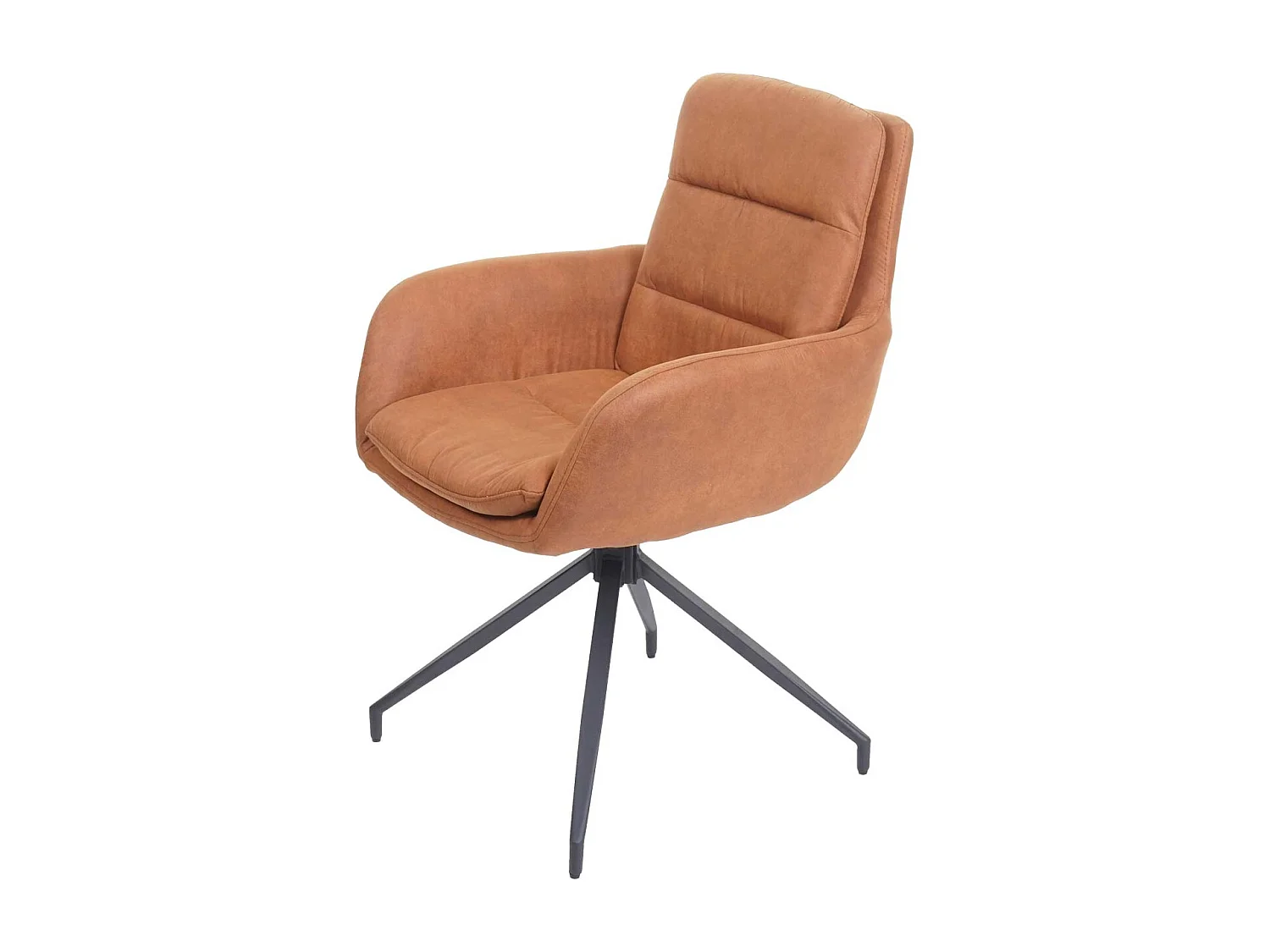 Eetkamerstoel MCW-K32,  suède look bruin