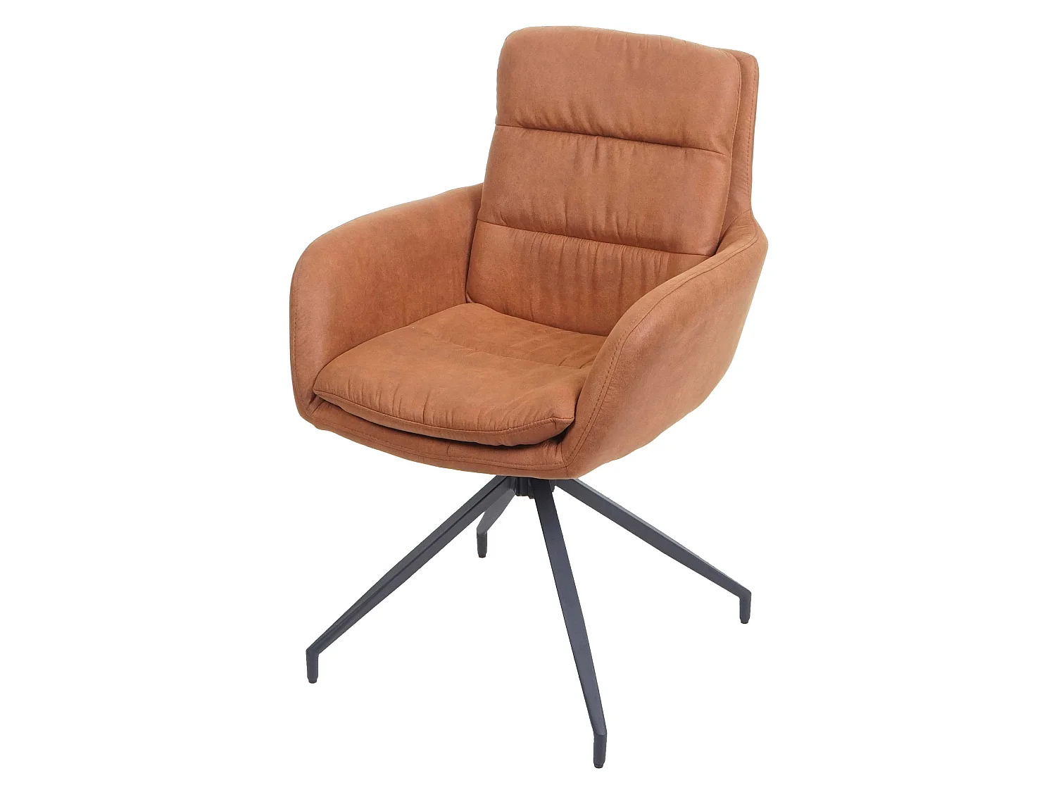 Eetkamerstoel MCW-K32,  suède look bruin