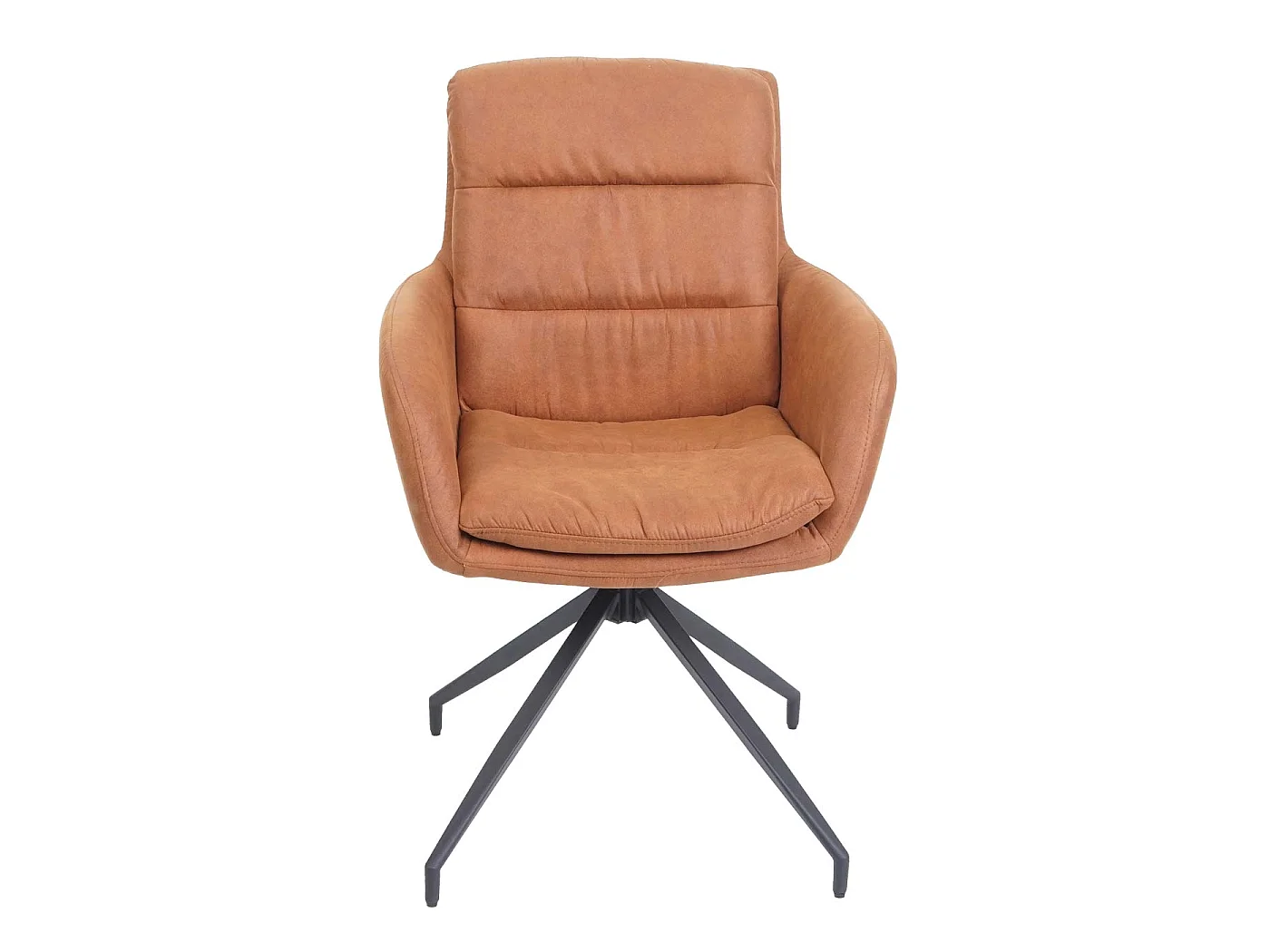 Eetkamerstoel MCW-K32,  suède look bruin