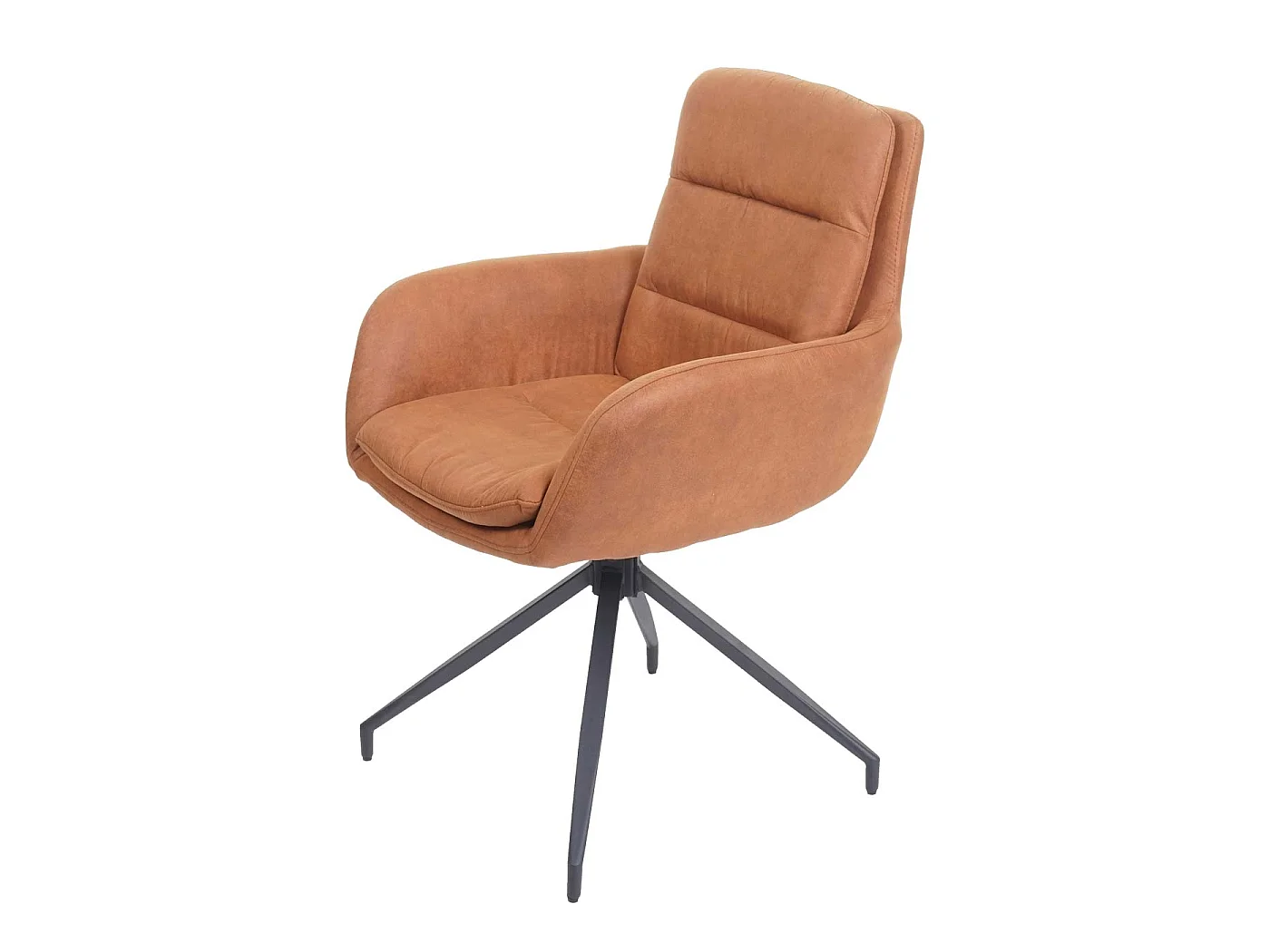 Eetkamerstoel MCW-K32,  suède look bruin