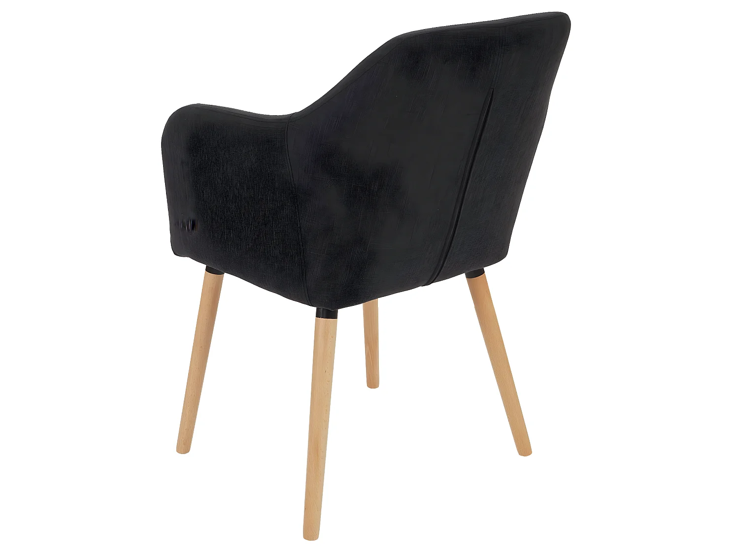 Cadeira de jantar Vaasa T381,  têxtil, cinzento escuro, pernas claras