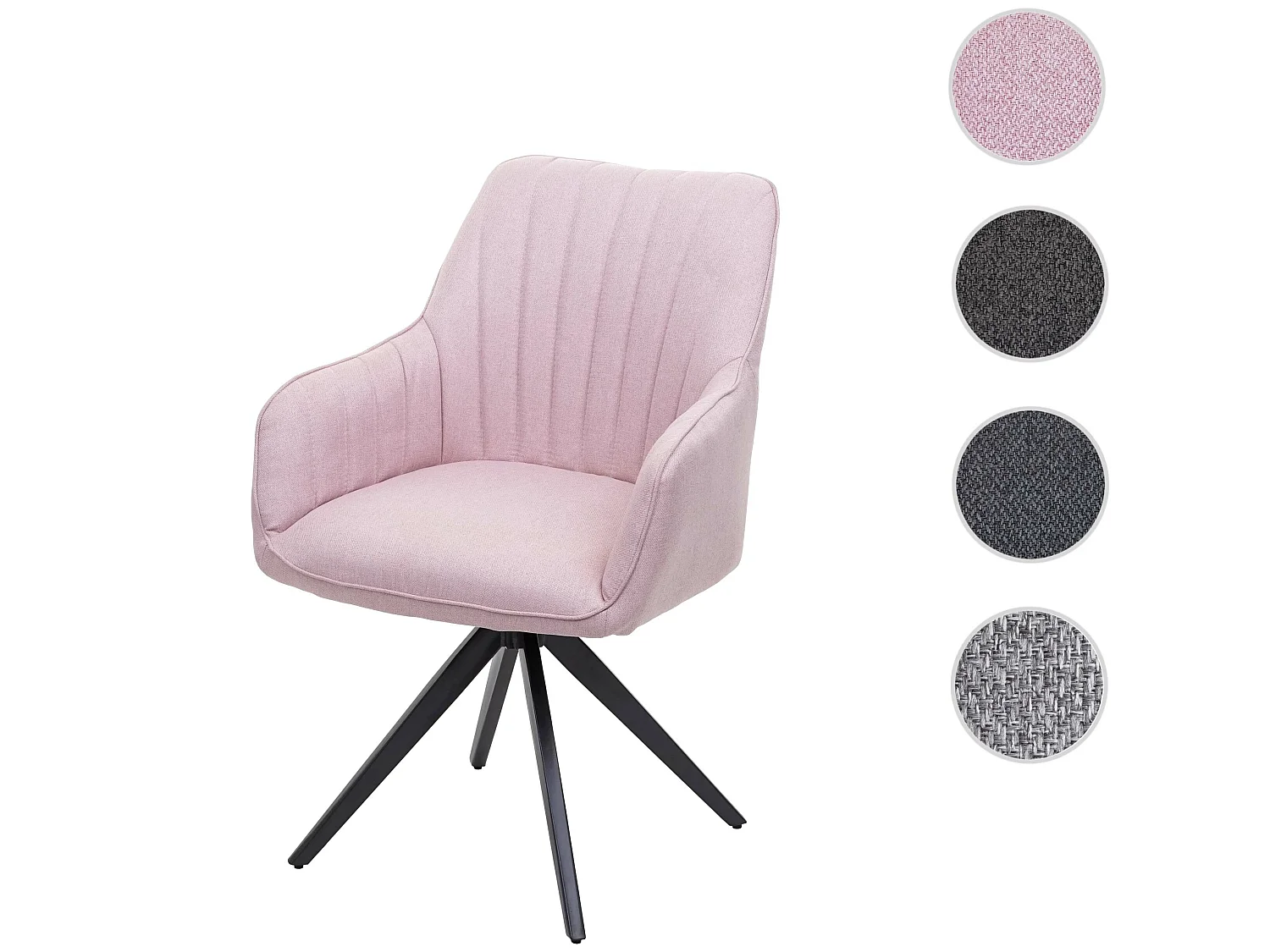 Silla de comedor MCW-H73,  rosa