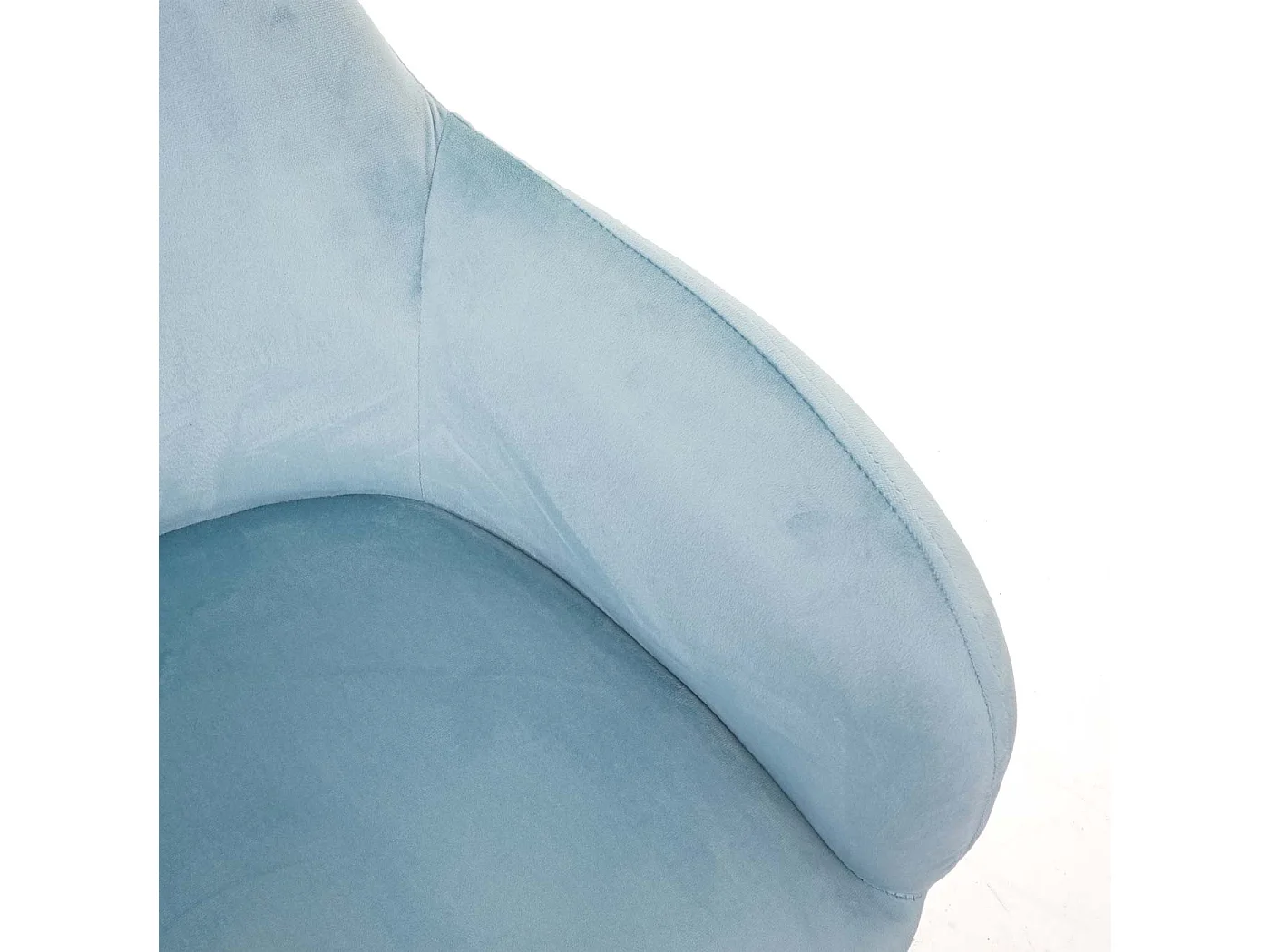 Eetkamerstoel MCW-F18,  fluweel mint, gouden poten