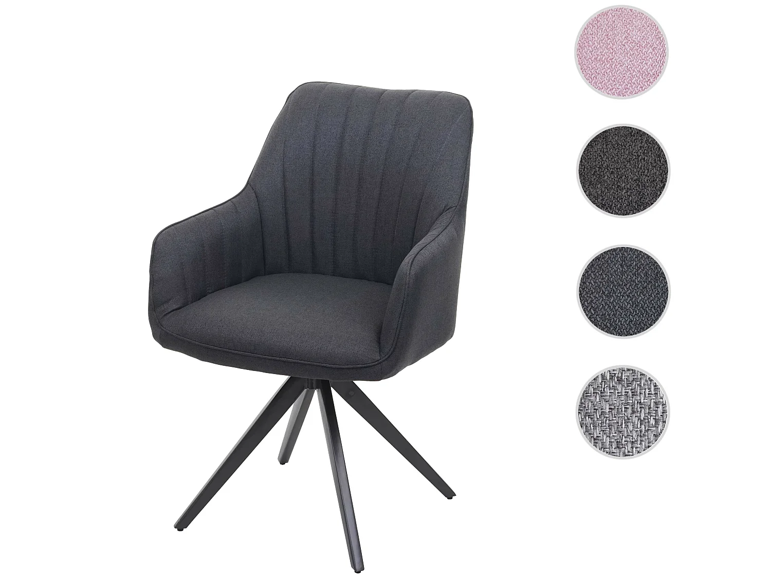 Cadeira de jantar MCW-H73,  cinzento escuro