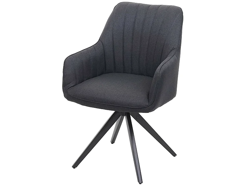 Chaise de salle à manger MCW-H73,  gris foncé