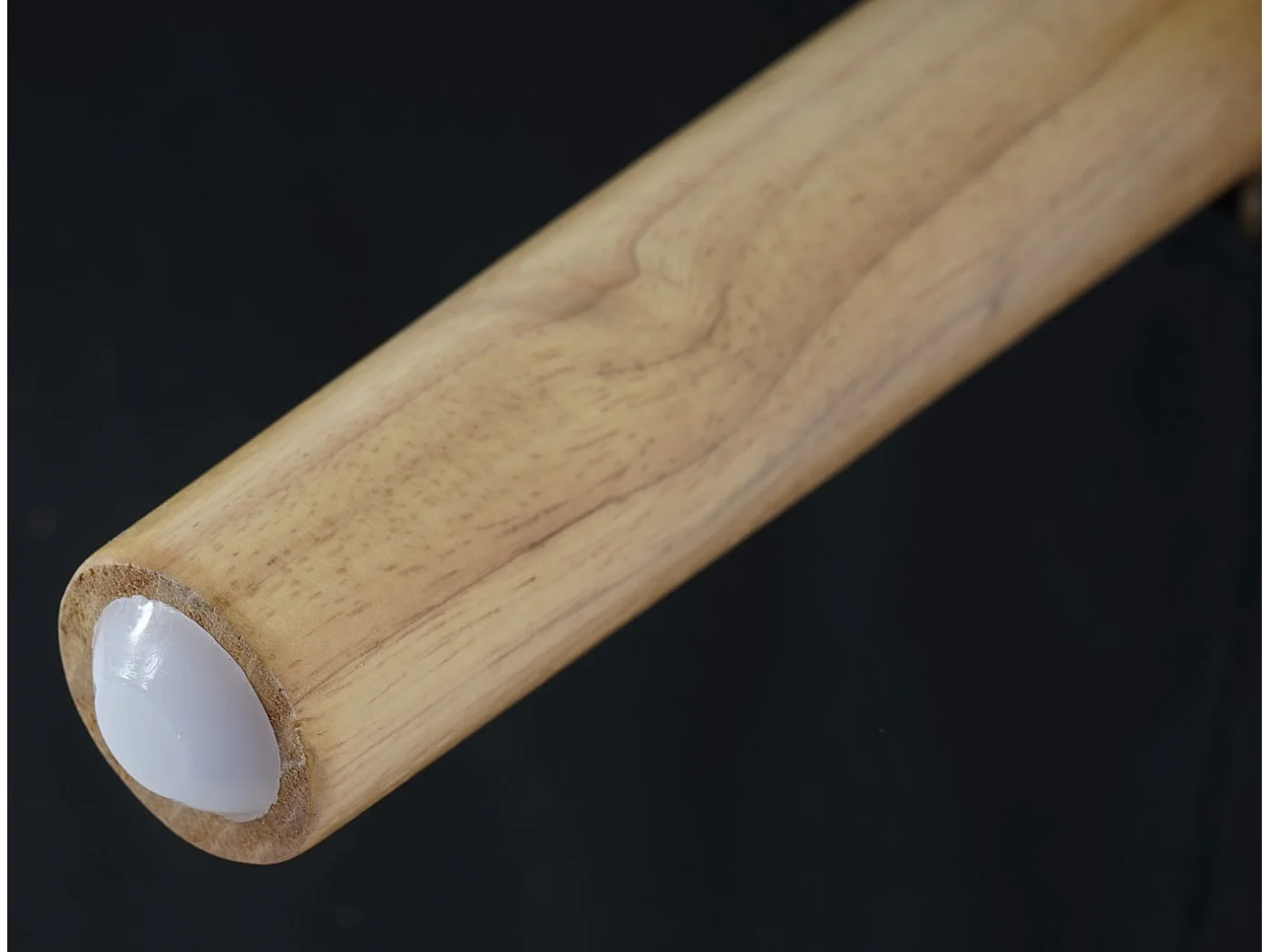 Krzesło do jadalni Vaasa T381 (zestaw 6 sztuk),  imitacja skóry, czarne, jasne nogi