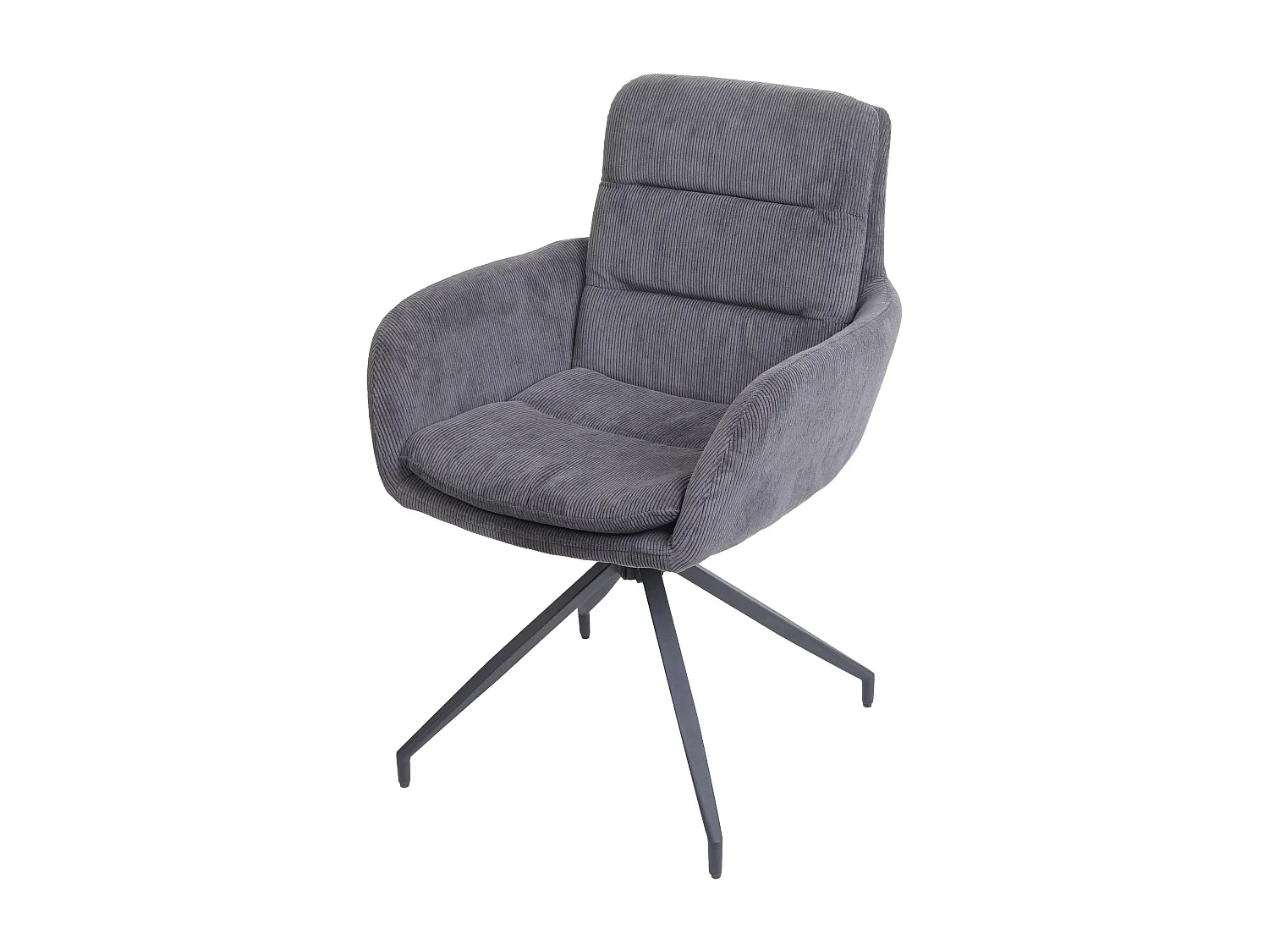Chaise de salle à manger MCW-K32,  velours - gris