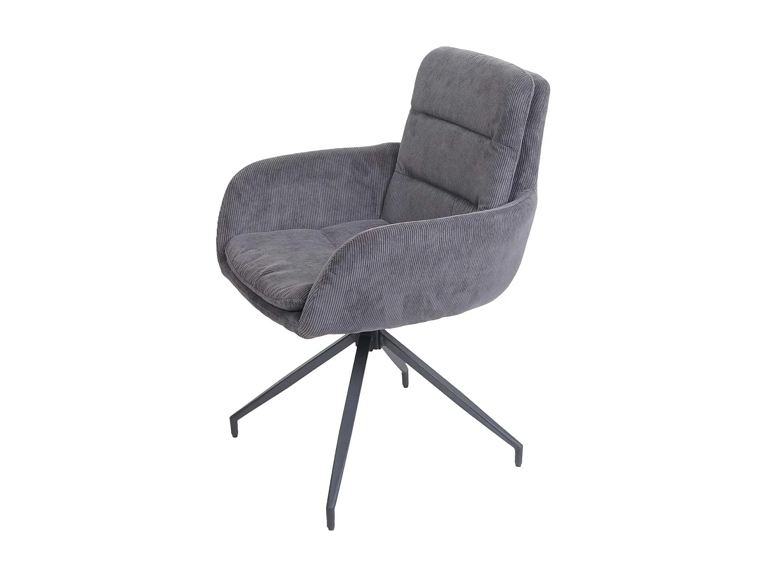 Chaise de salle à manger MCW-K32,  velours - gris