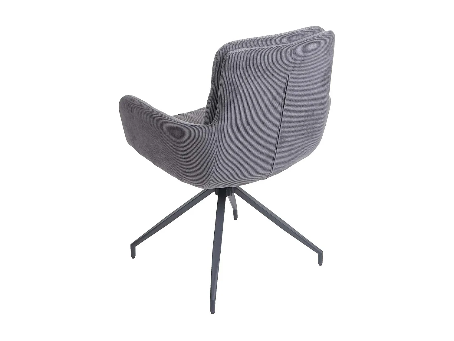 Chaise de salle à manger MCW-K32,  velours - gris