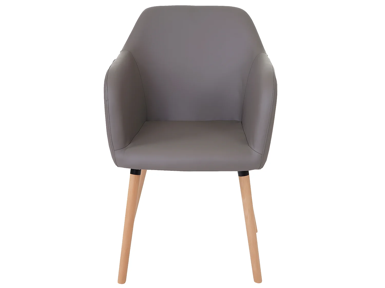 Chaise de salle à manger Vaasa T381 (lot de 6),  similicuir, taupe