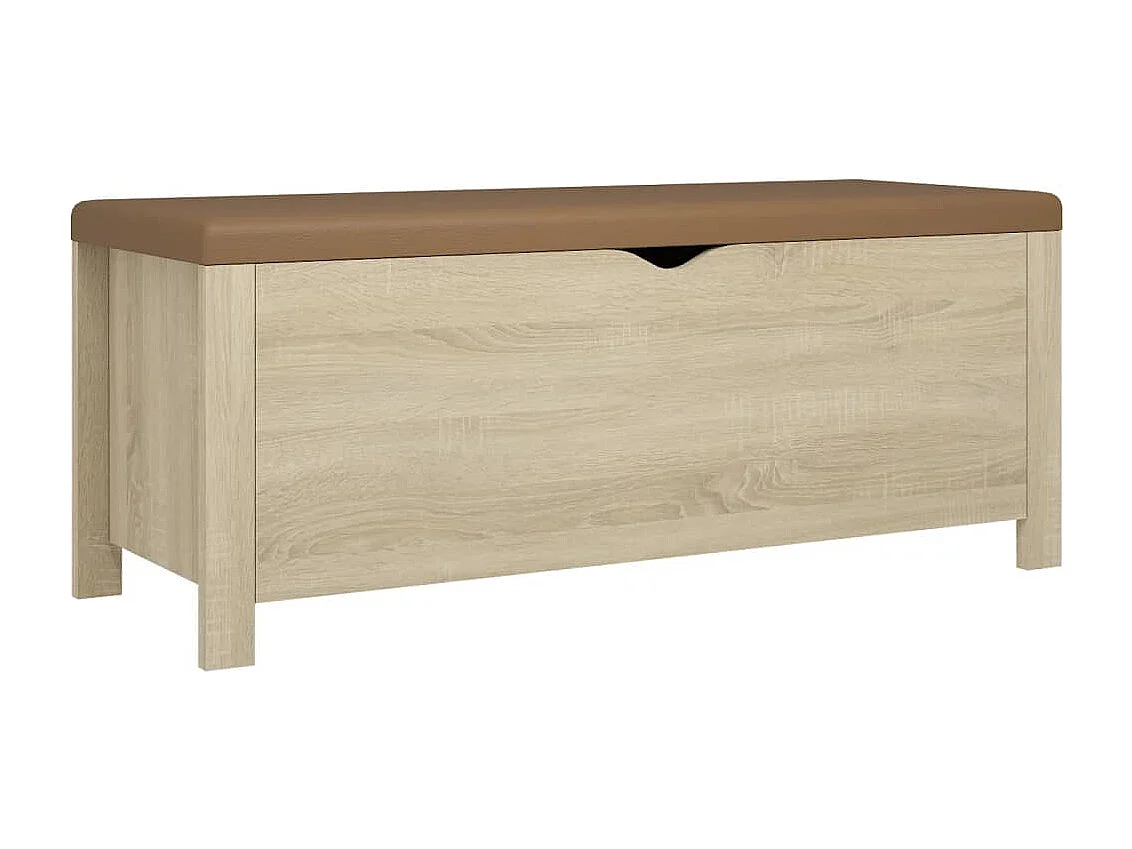 Contenitore con Cuscino Rovere Sonoma 105x40x45cm Multistrato