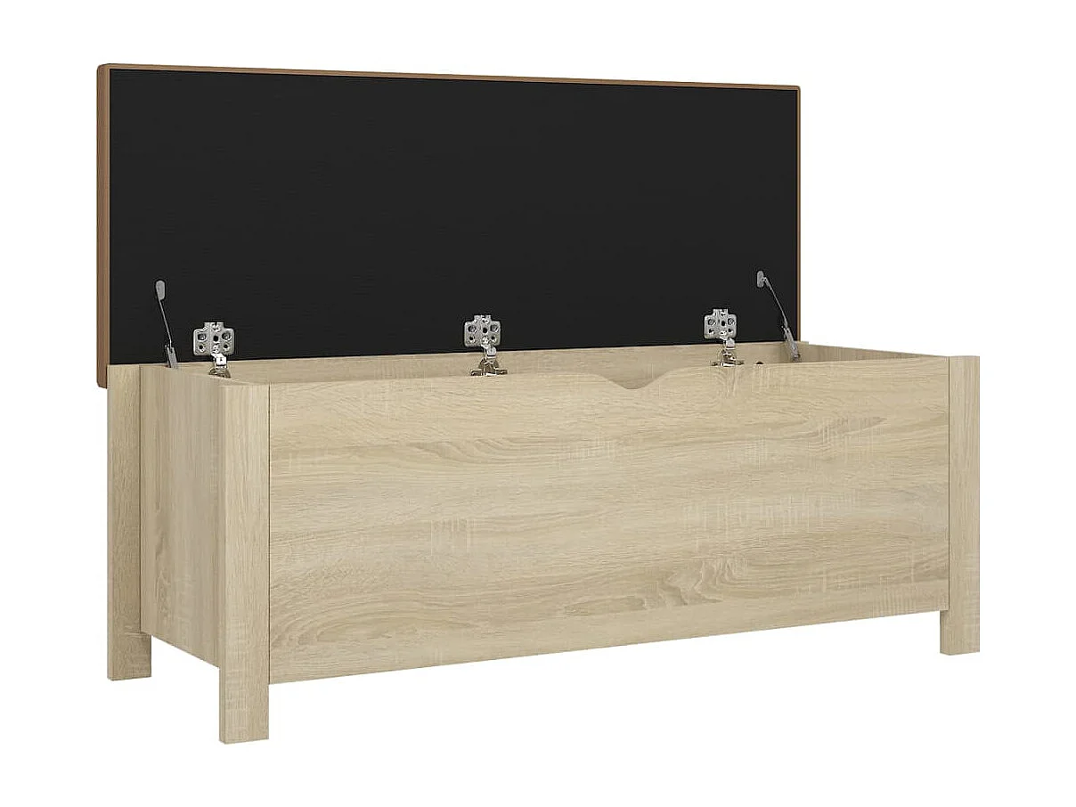 Contenitore con Cuscino Rovere Sonoma 105x40x45cm Multistrato