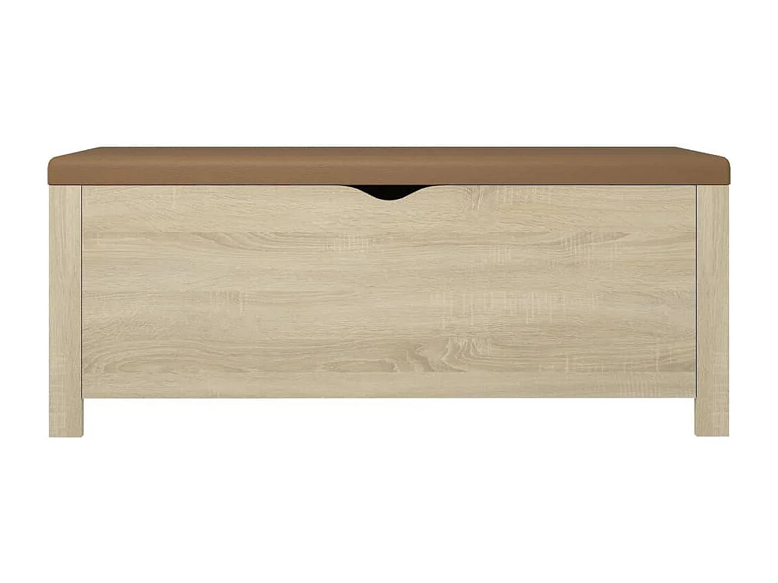 Contenitore con Cuscino Rovere Sonoma 105x40x45cm Multistrato
