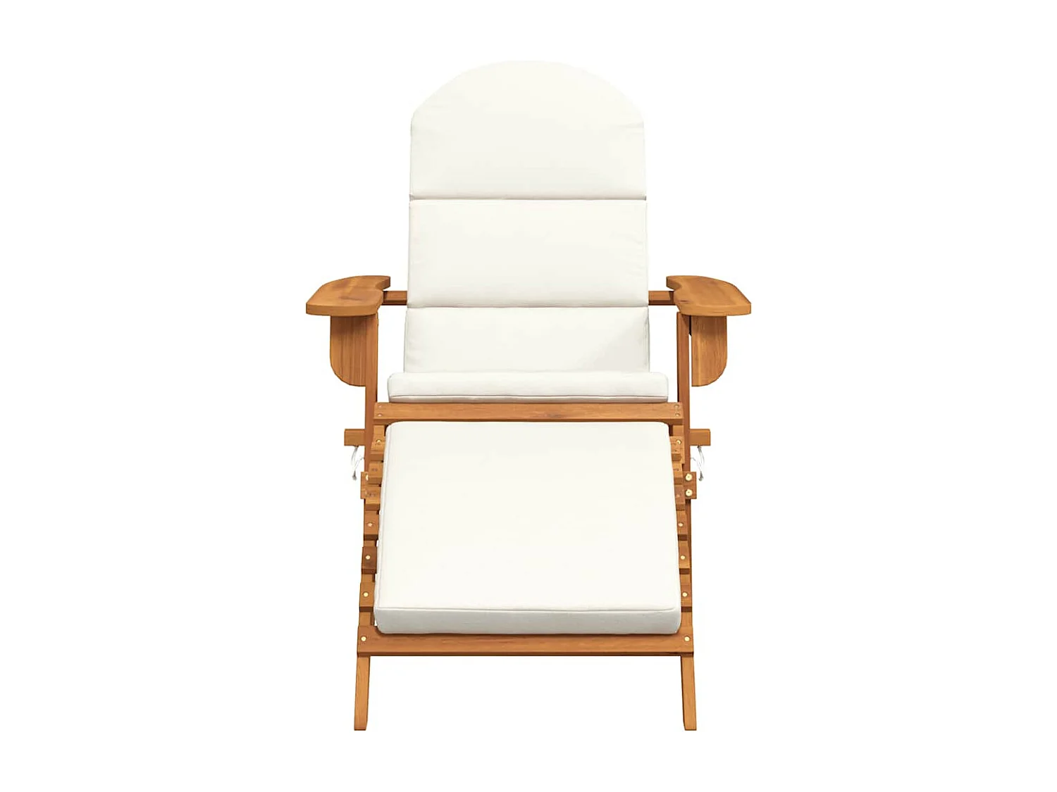 Chaise de jardin Adirondack et repose-pieds bois massif acacia