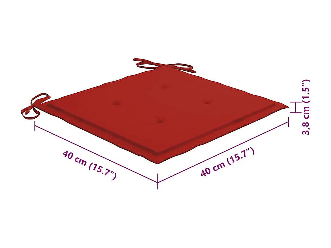 Klappbare Gartenstühle 8 Stk. mit Kissen Massivholz Akazie