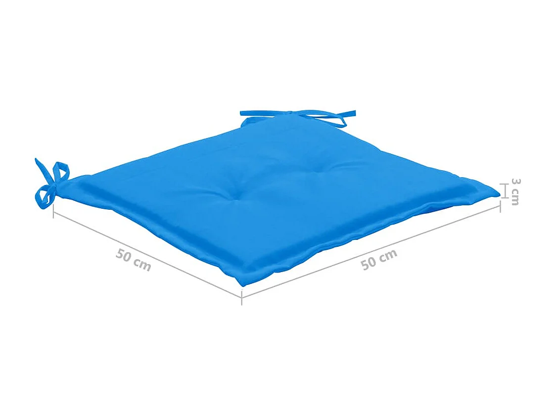 Cadeiras de jardim 6 pcs c/ almofadões madeira de acácia maciça