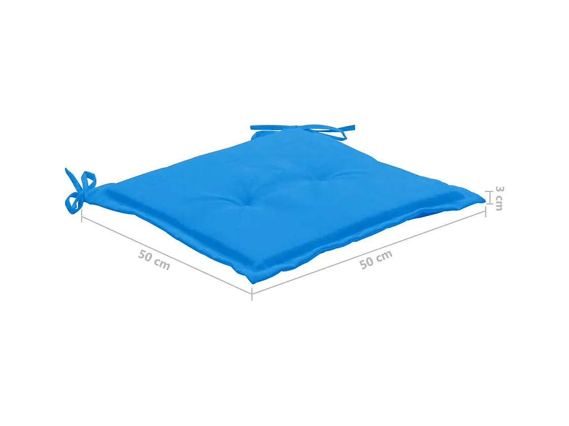 Tuinstoelen 6 st met kussens massief acaciahout