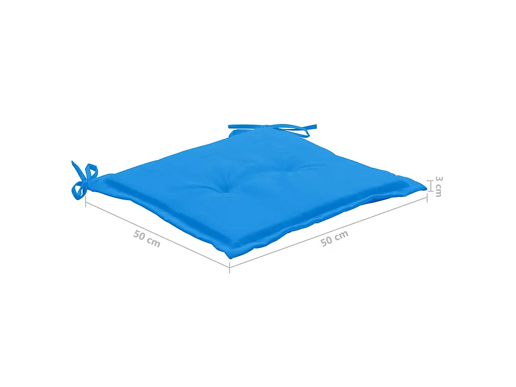 Cadeiras de jardim 6 pcs c/ almofadões madeira de acácia maciça
