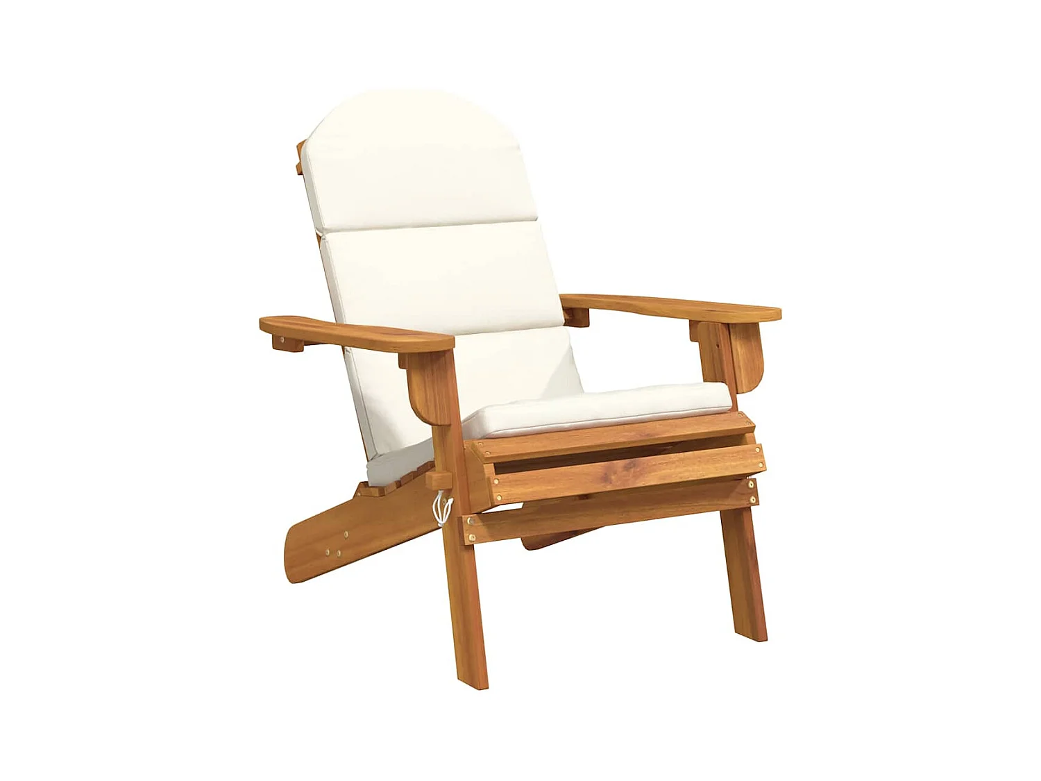 Tuinstoel Adirondack met kussens massief acaciahout