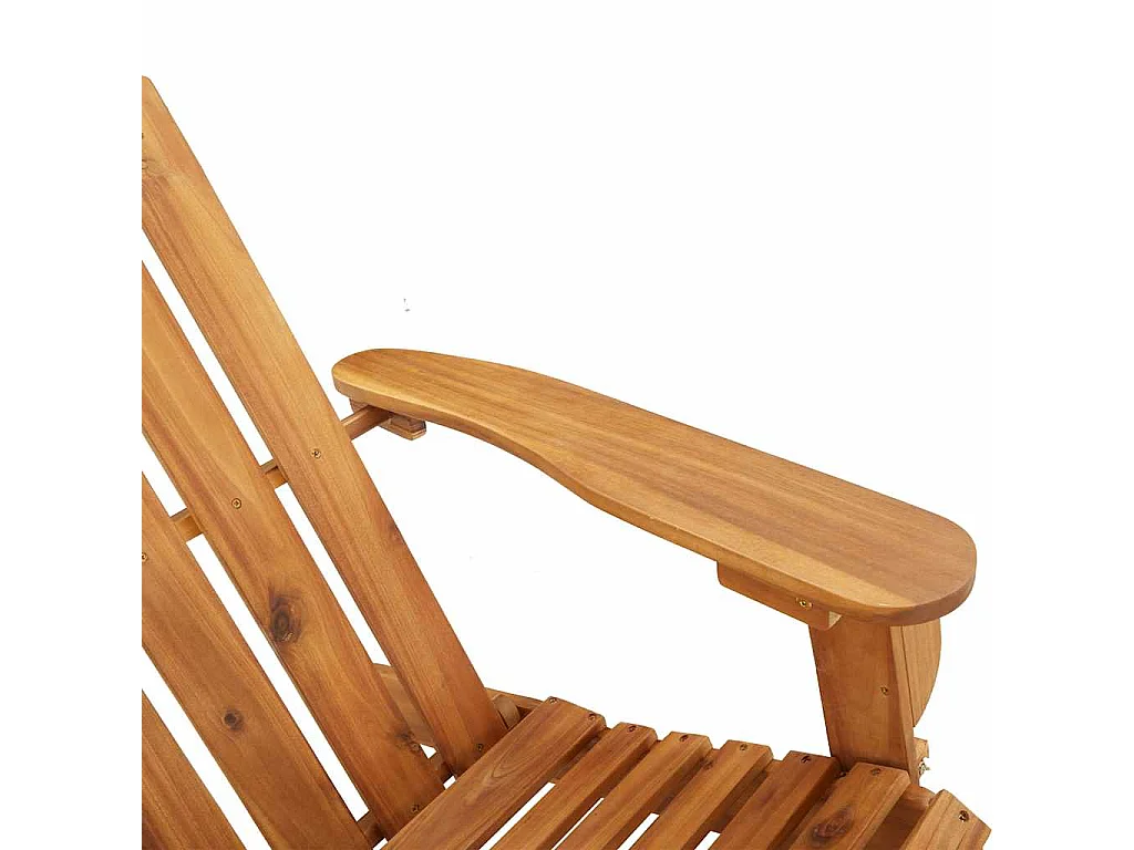 Tuinstoel Adirondack met kussens massief acaciahout