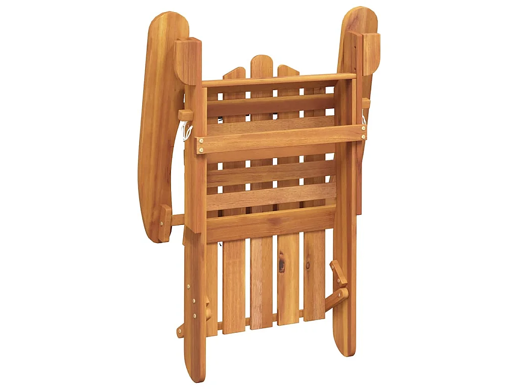 Sedia Adirondack da Giardino con Cuscini Legno Massello Acacia