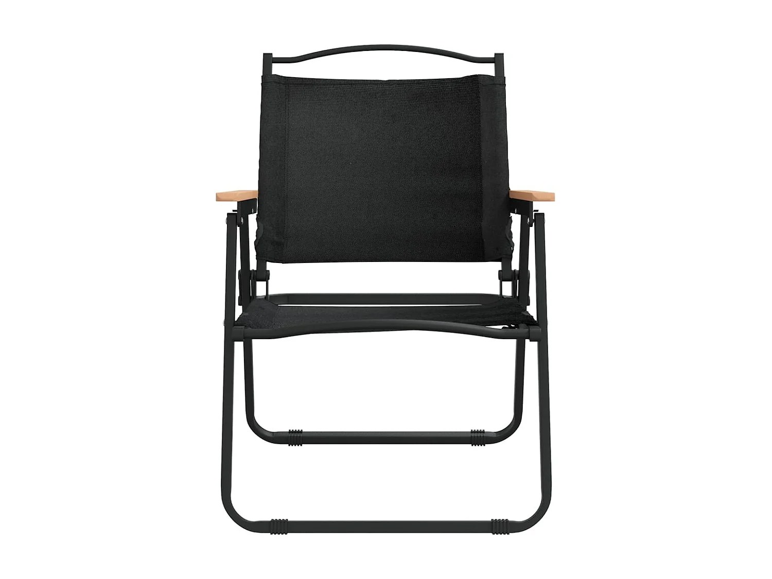 Chaises de camping lot de 2 Noir 54x55x78 cm Tissu Oxford