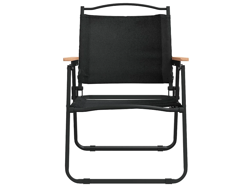 Campingstühle 2 Stk. Schwarz 54x55x78 cm Oxford-Gewebe