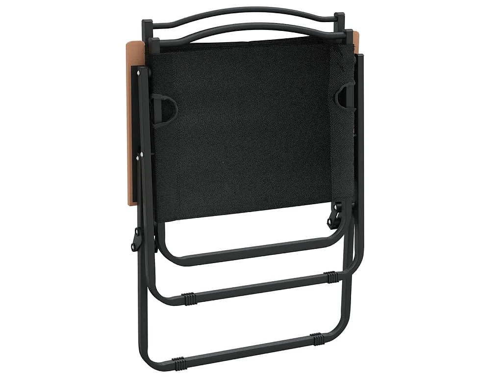 Campingstühle 2 Stk. Schwarz 54x55x78 cm Oxford-Gewebe